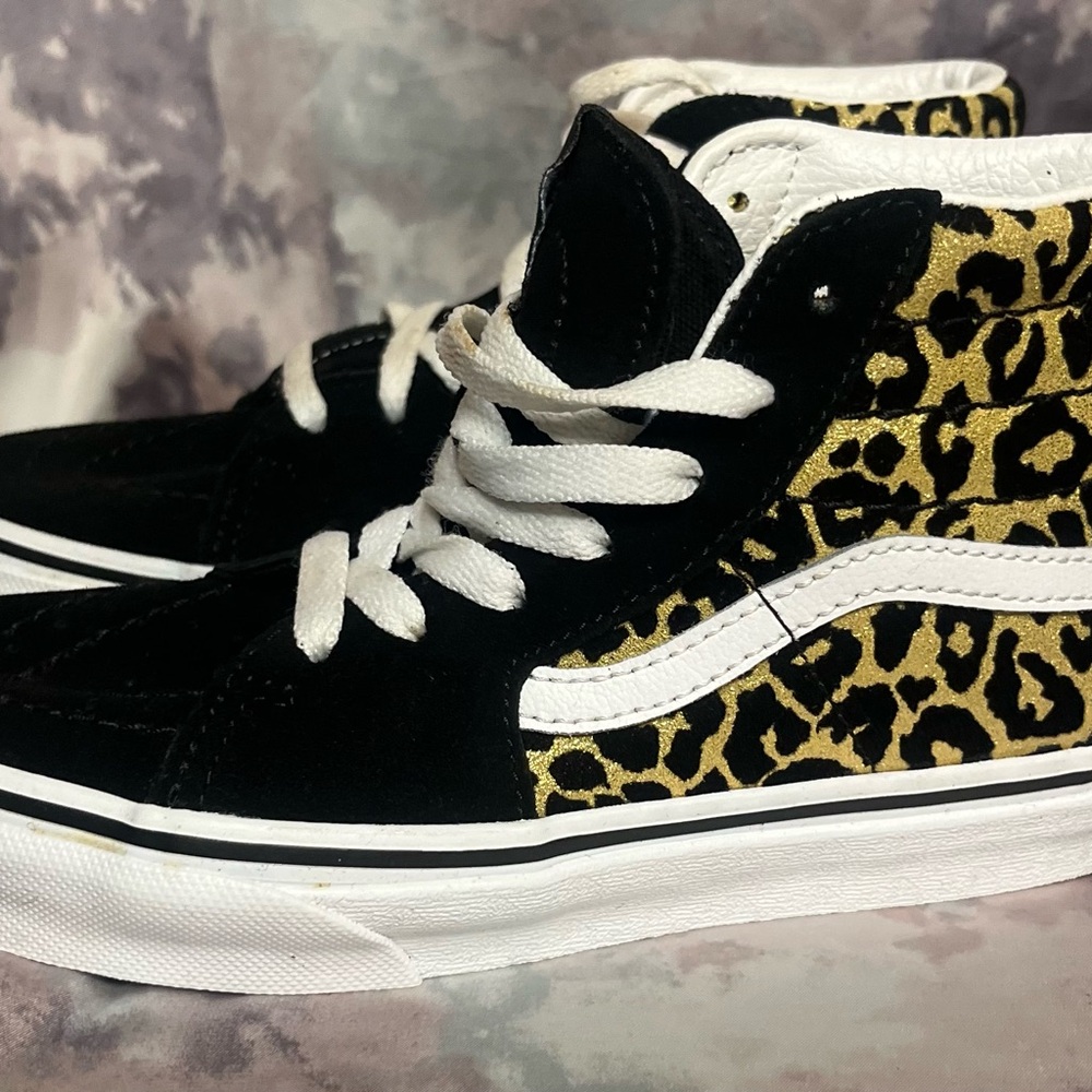 Vans Leopard Print High-Top Sneakers